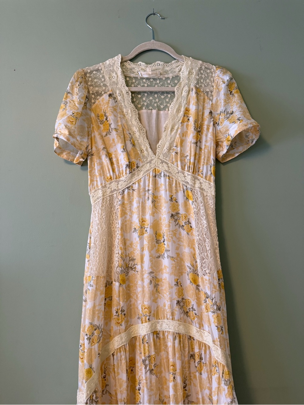 LoveShackFancy Tink Dress in Lemon Daydream floral print sz. 8 - Picture 5 of 13